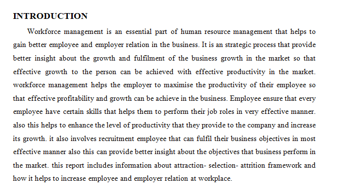 HRM3018 Workforce Management Assignment Sample Paper-2