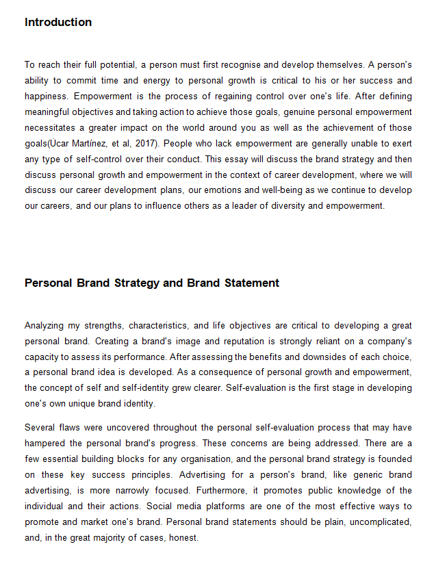 MBA662 Personal Growth and Empowerment Sample Paper-2