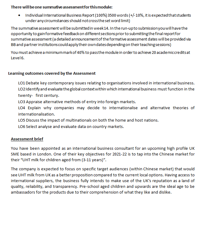 BUI22 Business International Report Sample Paper-2