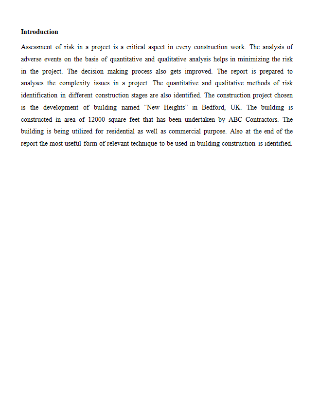 TC70021E Construction Risk Management Sample Paper-2