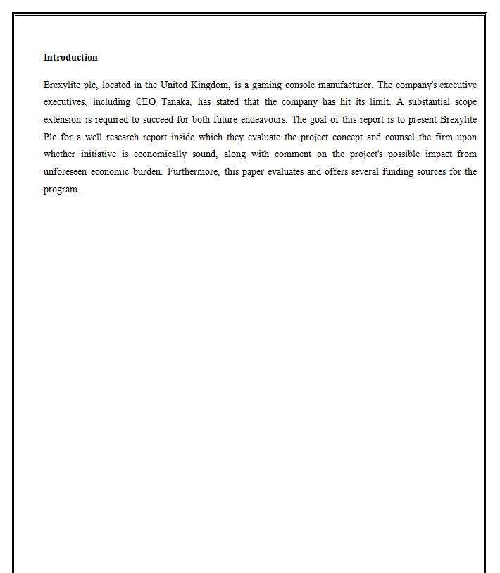 7BSP1245 Finance for International Business Sample Paper-1